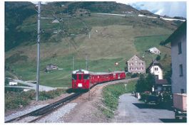 Andermatt   UR  -   Furka-Oberalp-Bahn      um 1976