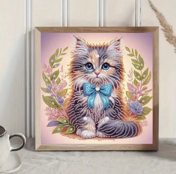 Kits de loisir créatif: Diamond Painting Katze-29-Poly-226 – Neuf avec emballage d'origine à Obergösgen par Diydiamant 1