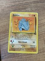 1999 Pokemon Card Rhyhorn 61/64