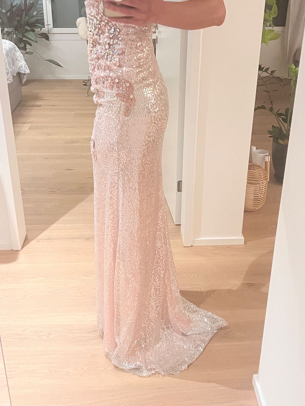 Vestiti: Glitzerndes Abendkleid mit Stola, Grösse 36-38 – Usato da Zürich venduto da dr.s 4