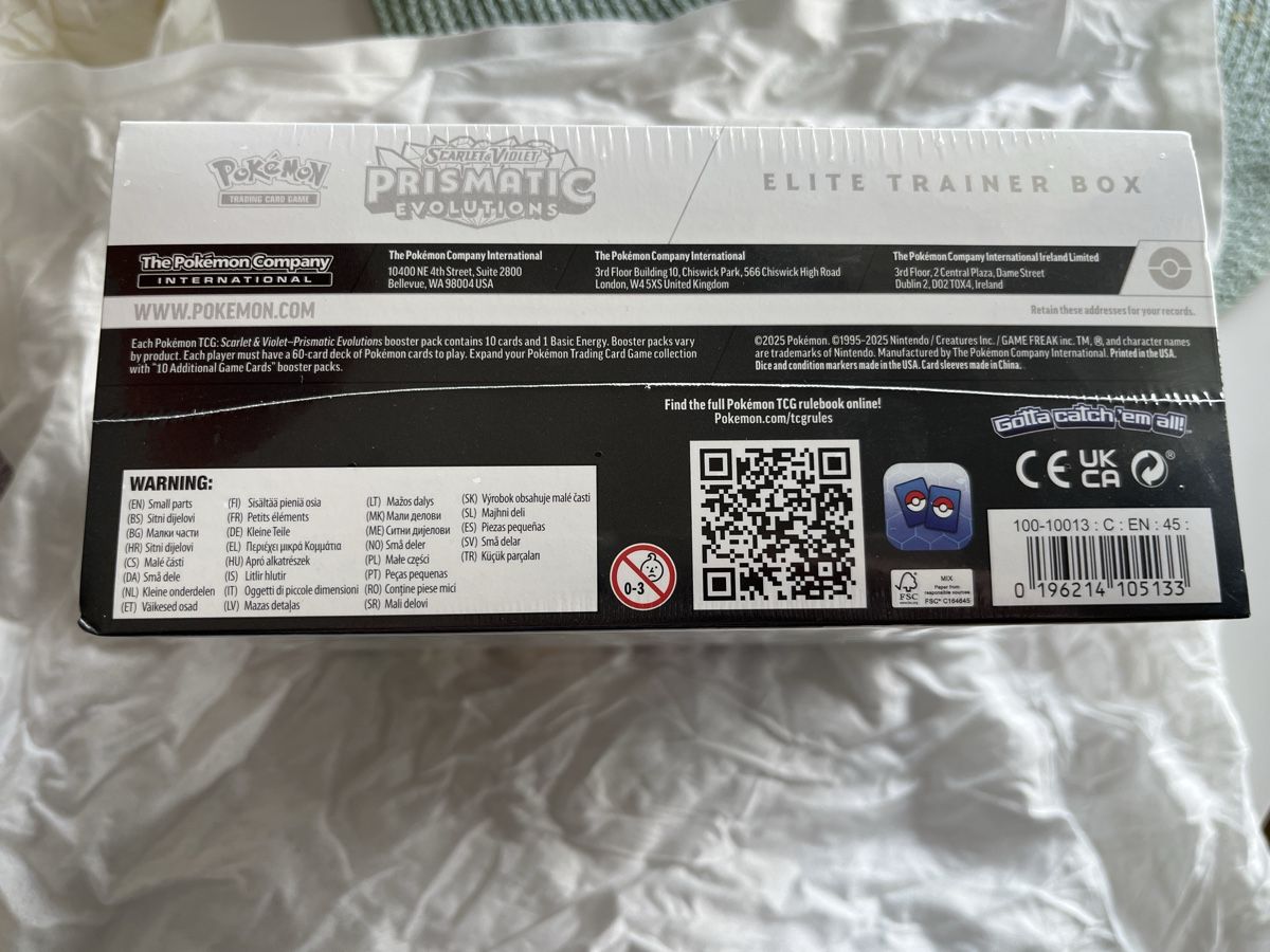 Pokémon Carte collezionabili: Pokémon Prismatic Evolutions Elite Trainer Box Eevee etb – Nuovo (secondo la descrizione) da Au ZH venduto da curio.concept 3