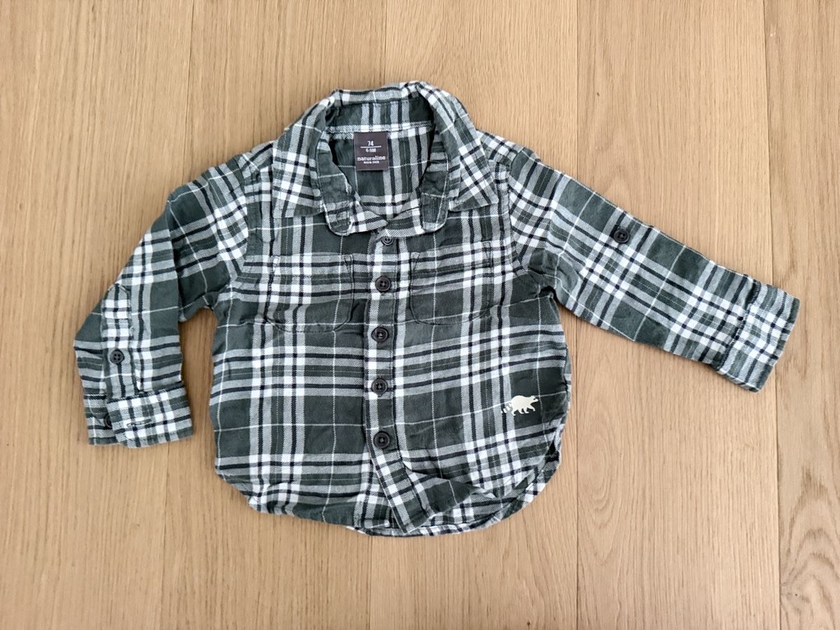 Camicie, Top & T-shirt: Hemd Naturaline Gr. 74 – Usato da Rain venduto da Heike5284