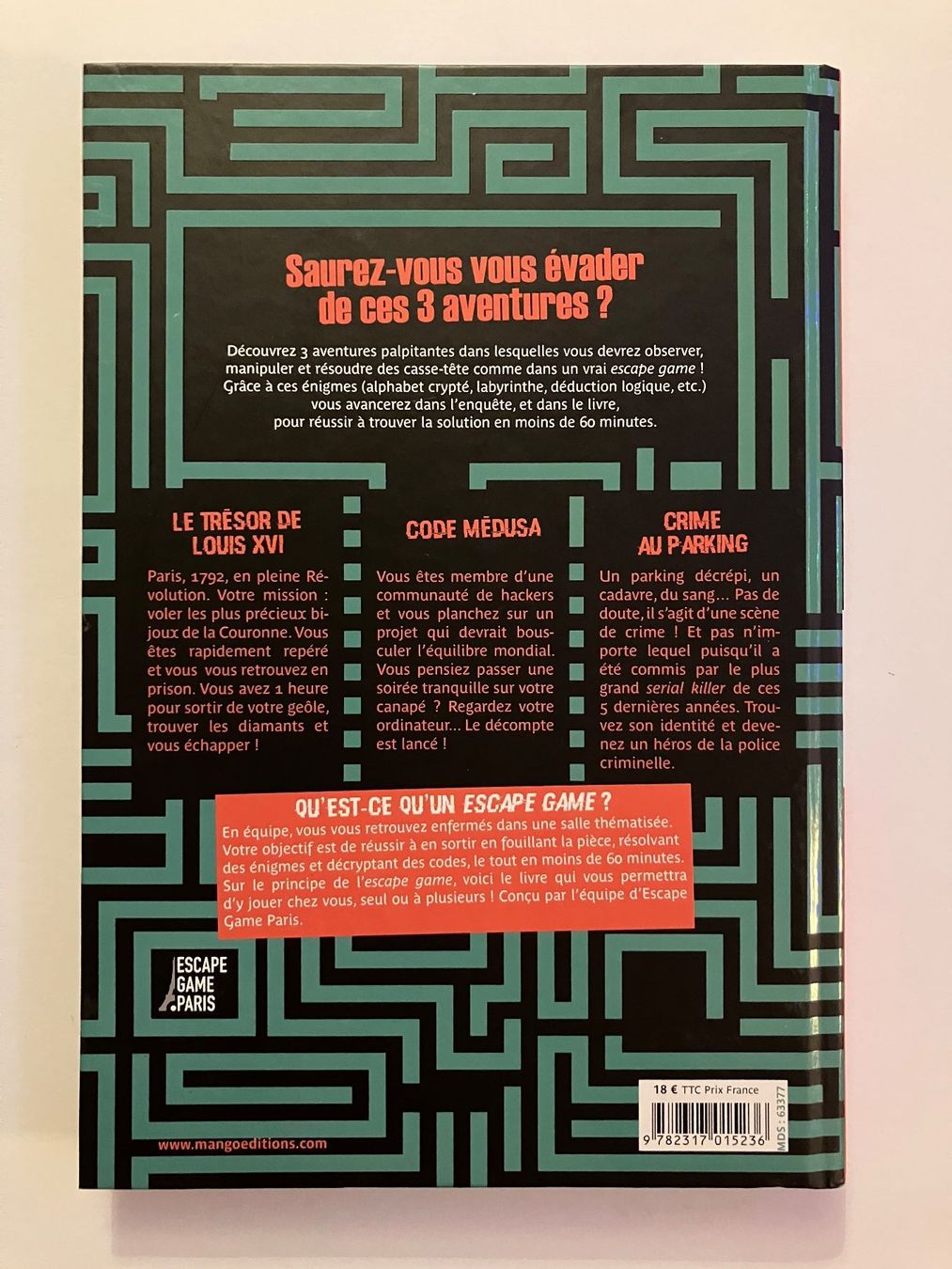 Libri: Escape Game : saurez-vous vous évader ? – Usato da Ecublens VD venduto da Lenordique 1
