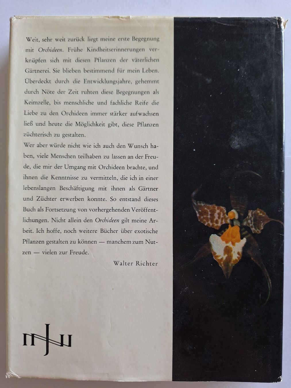 Libri: Orchideen Buch, Walter Richter, Neumann Verlag – Usato da Zürich venduto da t24_de 1