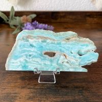 ✲ Hemimorphit Scheibe ✲ 67g / 110mm Hemimorphite Platte
