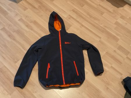 Jack Wolfskin Softshell Jacke blau Grösse 140