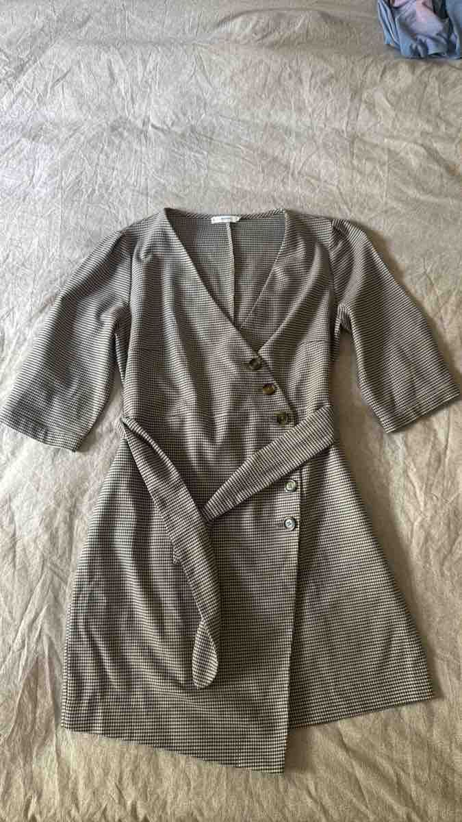 Mango Vestiti: Mango Kleid kariert mit Knöpfen L – Usato da Olten venduto da sab_5xhw