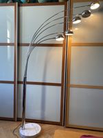Relux Milano Bogenlampe 5-armig Chrom Marmorfuß 70er Vintage
