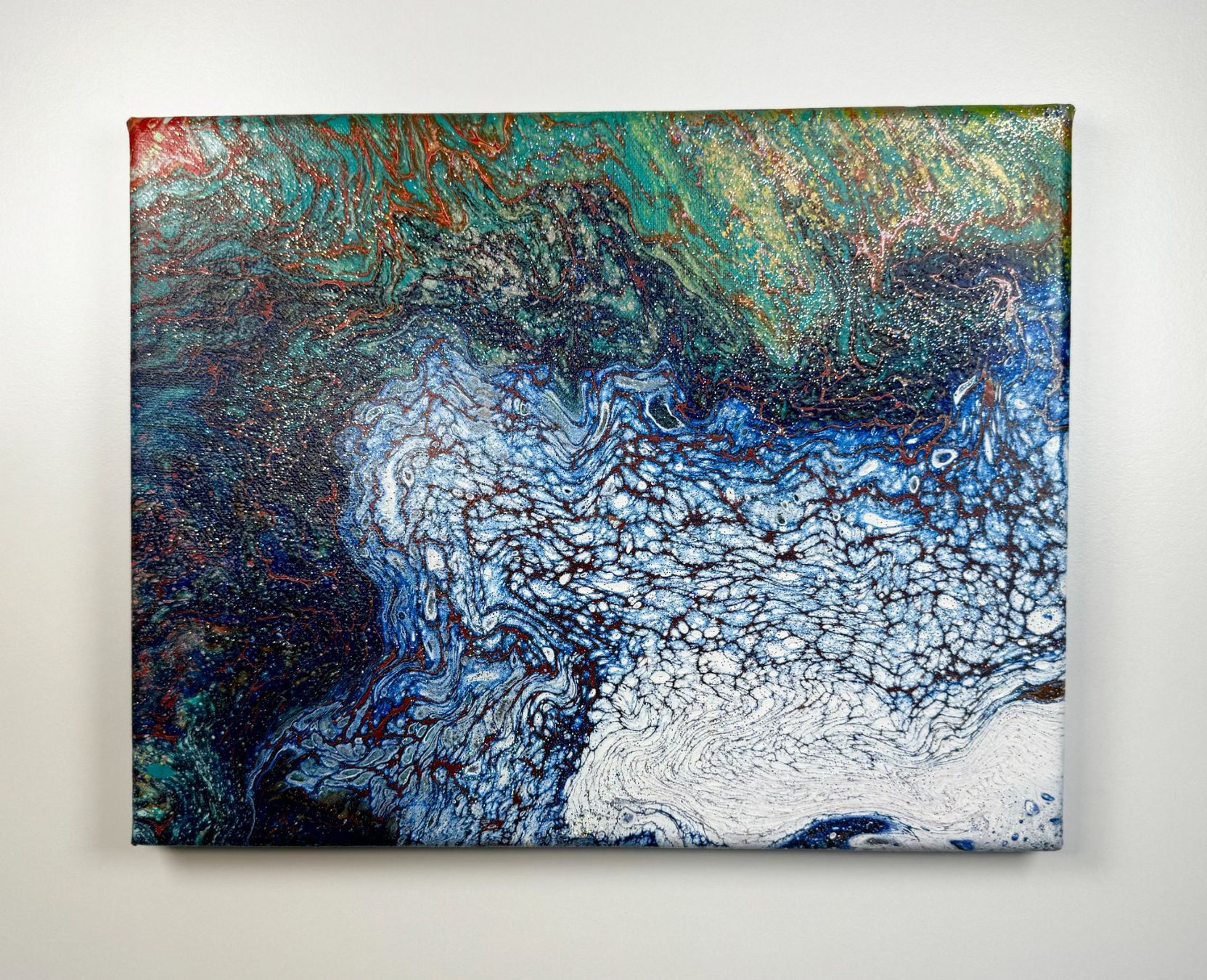 Dipinti: Acryl-Flüssigkeitsmalerei, rechteckig – Usato da Schlieren venduto da MayaSheng1983