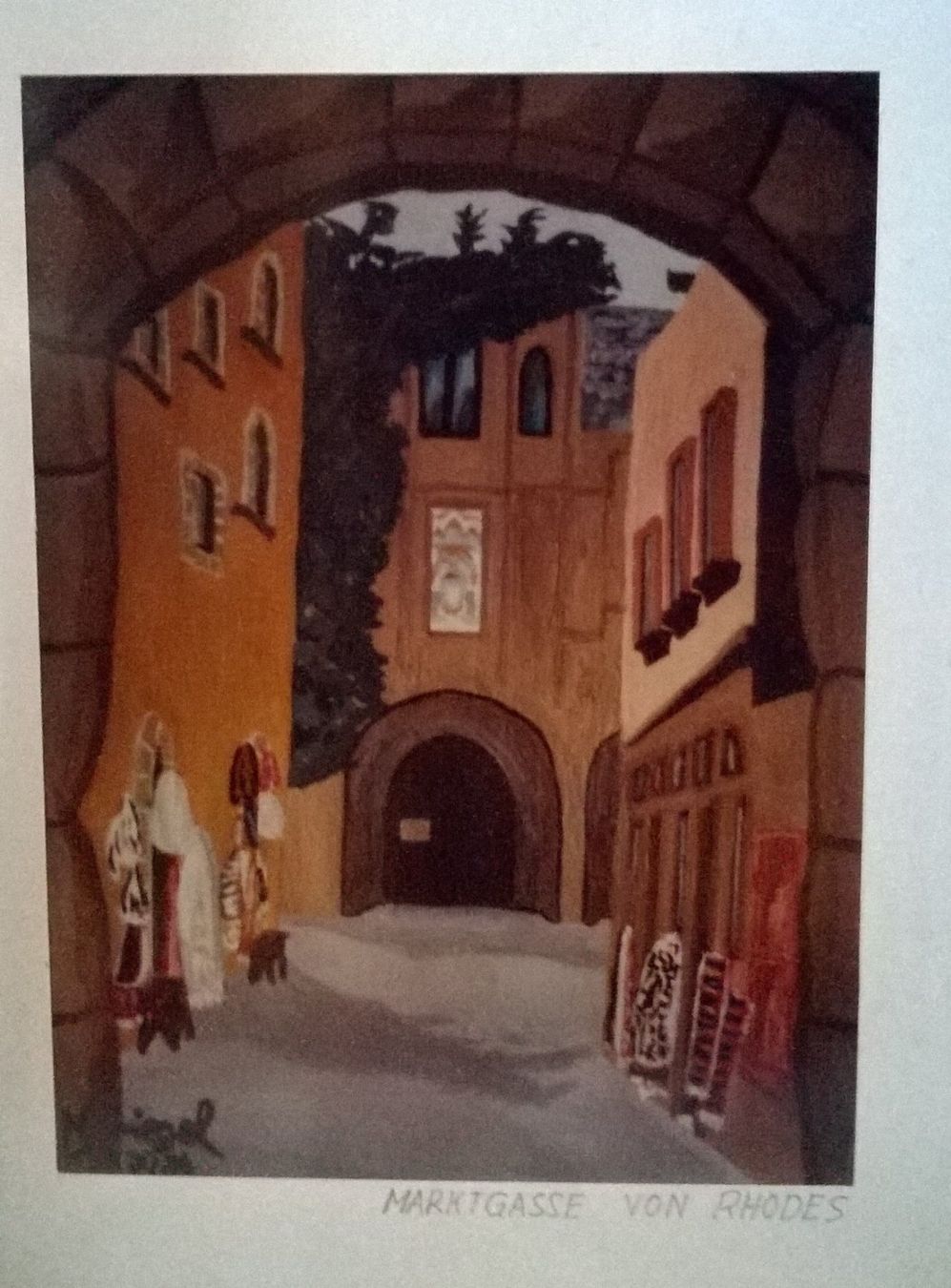 Gemälde: Aquarell von Rhodos – Gebraucht aus Zürich von My_Painting