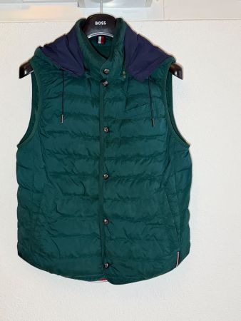 Tommy Hilfiger Daunenweste Herren Grösse 50 Olivengrün