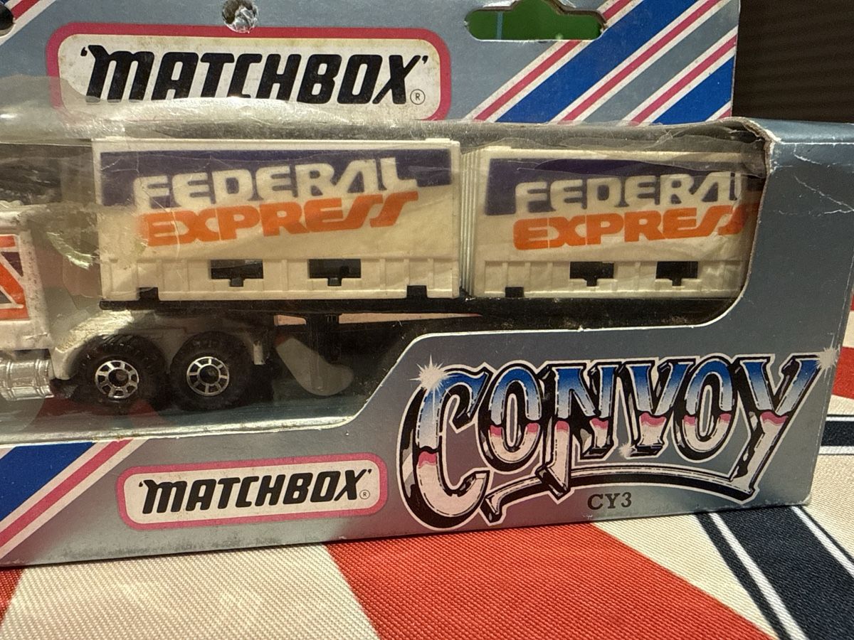 Matchbox Modellini d'auto: Matchbox Convoy CY3 Peterbilt Double Container Truck! – Usato da Basel venduto da Zomeg 5