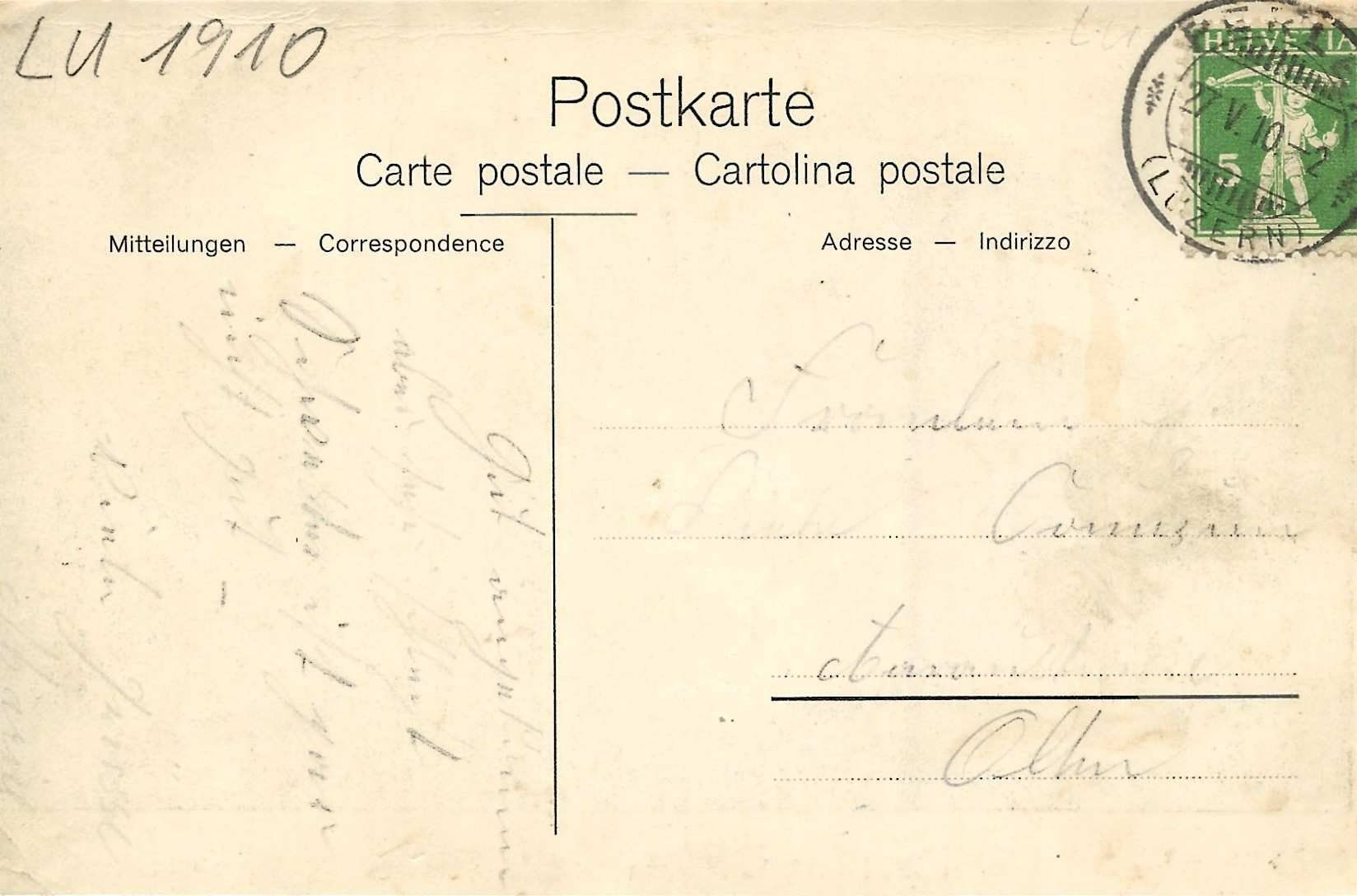 Cartoline postali: Root LU Bahnhofstrasse Alte Häuser Villa + Kirche 1910 gut e – Nuovo (secondo la descrizione) da Ennetmoos venduto da Ambuman 1