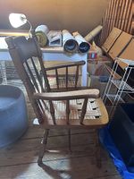 Vintage Holzstuhl, Windsor-Stil