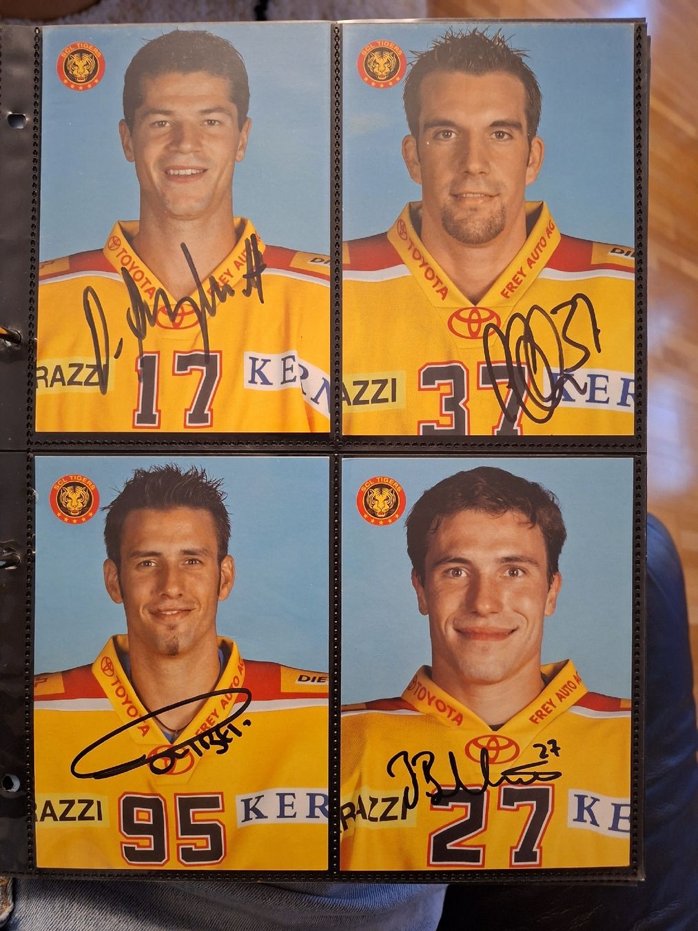 Autografi: 21 Autogrammkarten SCL Tigers, Langnau – Usato da Thun venduto da wuschu 4