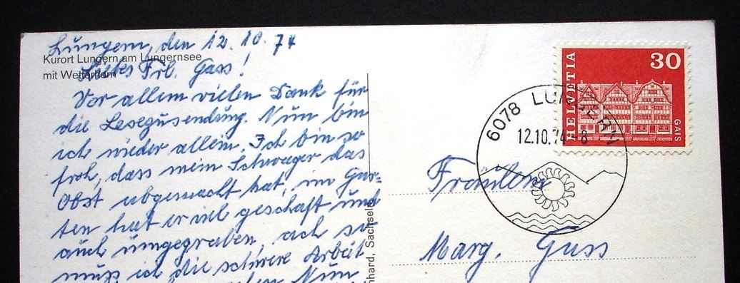 Cartes postales: LUNGERN am Lungernsee – D'occasion à Jona par philajona 1