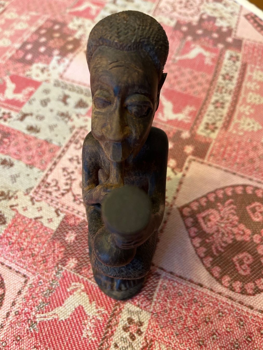 Figuren: Afrikanische Holzfigur – Musiker, handgeschnitzt – Gebraucht aus Bözberg von sojana 3