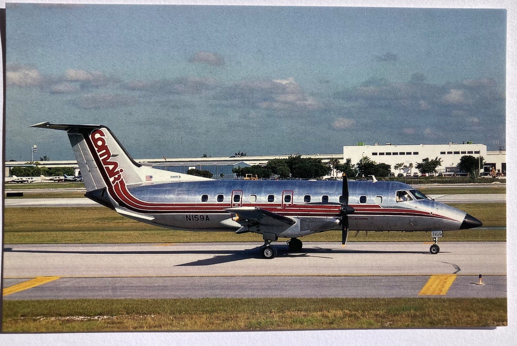 Cartoline postali: Postcard Embraer EMB-120 Comair – Usato da Lugano venduto da sel_x7bg