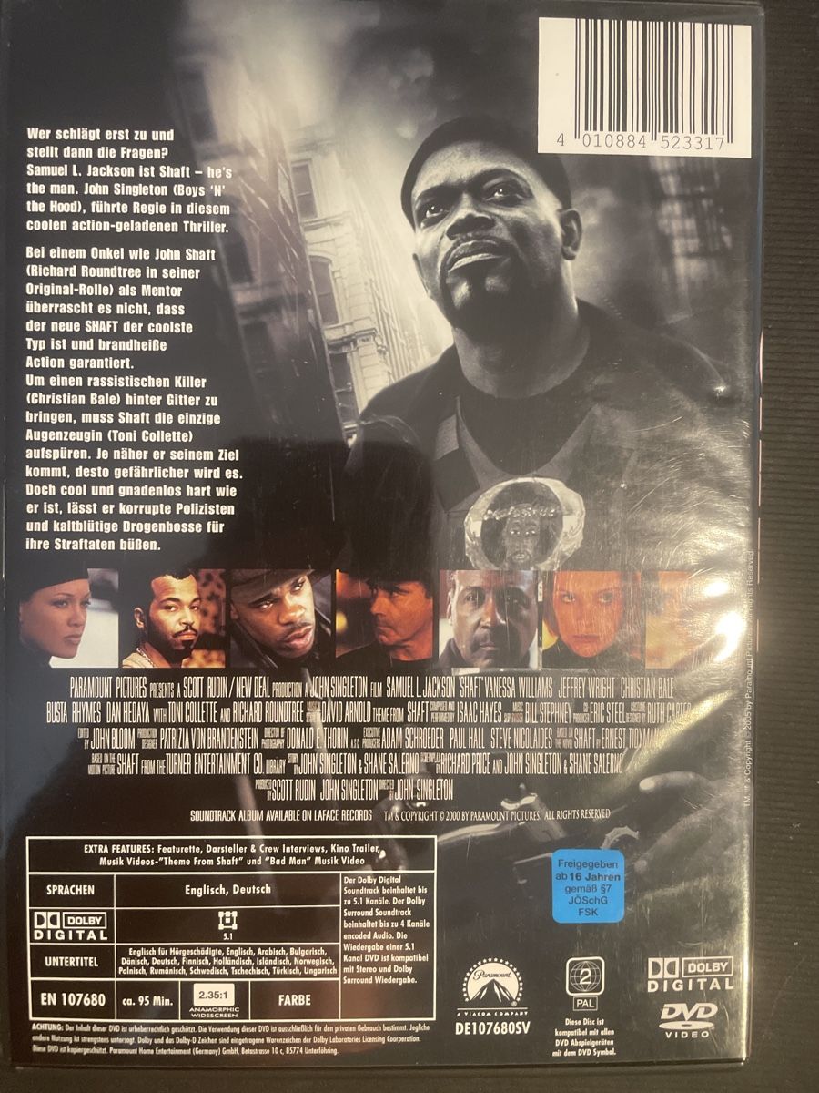 Tutti i DVDs: SHAFT, Remake mit Samuel L. Jackson – Usato da Winterthur venduto da machmaschine 1