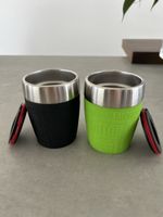 2 x Emsa Travel Cups Stainless Steel with Lids