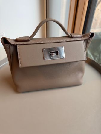 Hermès 24/24-21 Etoupe ungetragen mit Rechnung