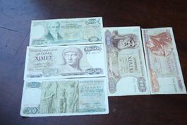 Lot 5 billets Egypte
