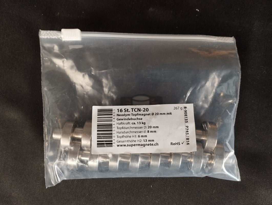 Calamite: SUPERMAGNETE Magnet-Set – Usato da Schübelbach venduto da Restwert_Schubelbach 3