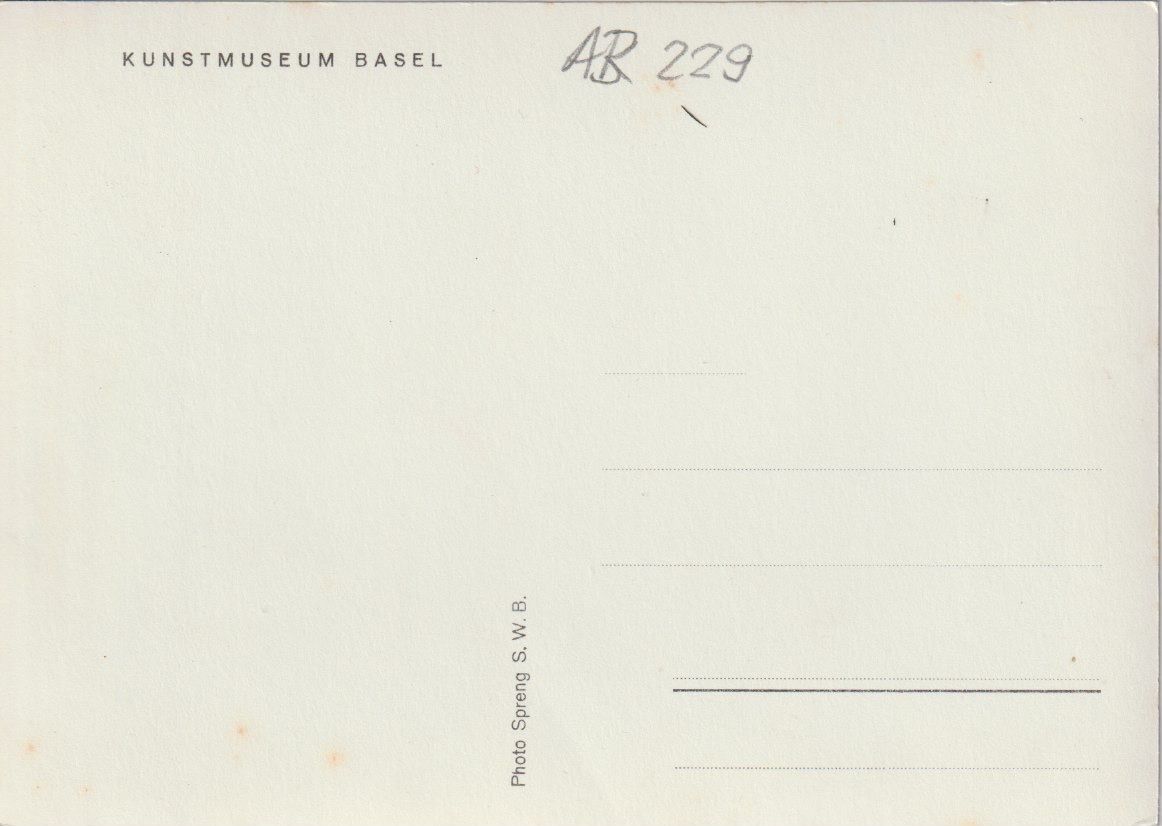 Cartoline postali: AB 229 Basel, Kunstmuseum, ca. 1940 – Usato da Freienbach venduto da Bhaltis 1