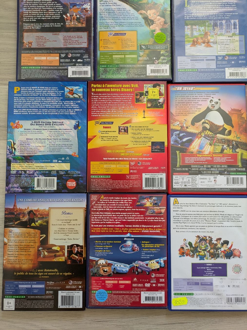 Tutti i DVDs: 19 dvd Pixar Disney  – Usato da Châtonnaye venduto da Enjie 4