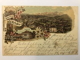 AK Gruss aus Herisau Litho 1899