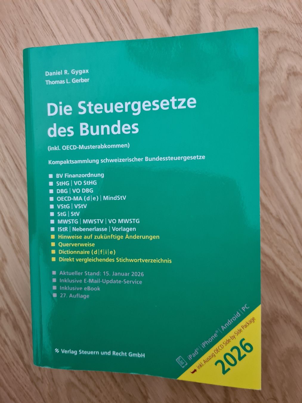 Libri: Die Steuergesetze des Bundes 2026  – Usato da Horw venduto da Mirii91
