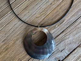 MUSCHEL ANHÄNGER  VERSTELLBARE  HALSKETTE   LÄNGE 45-51cm