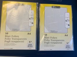 2 Pack Folien für Laserprinter und Kopiergeräte neu