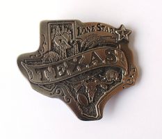 Vintage Gürtelschnalle Lone Star Texas USA 1980