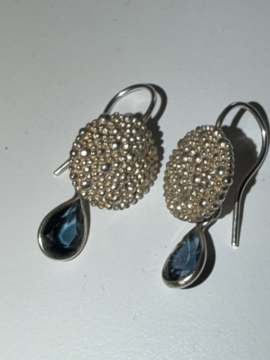 Olga Ribler Boucles d'oreille: Ohrhänger Silber mit Topas – Neuf (Voir description) à Luzern par Pool33 2