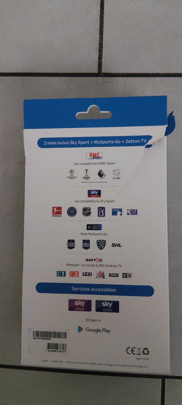 Sistemi audio & multimediali: TV stick SKY – Usato da Vallon venduto da cycleram 1
