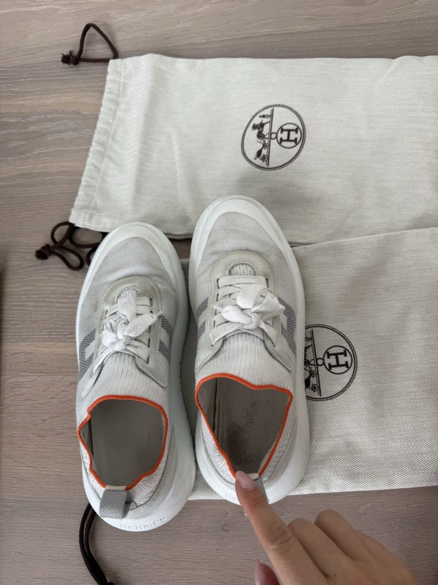 Hermès Scarpe da donna: Hermès Sneakers White Size 37.5 + Dustbag – Usato da Zug venduto da Beolingus22 2