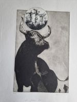 A.NEUMEISTER ORIGINAL RADIERUNG AQUATINTA AUF BÜTTENPAPIER