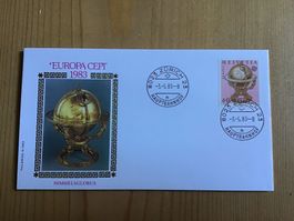 europa cept, 3.5.83, himmelsglobus