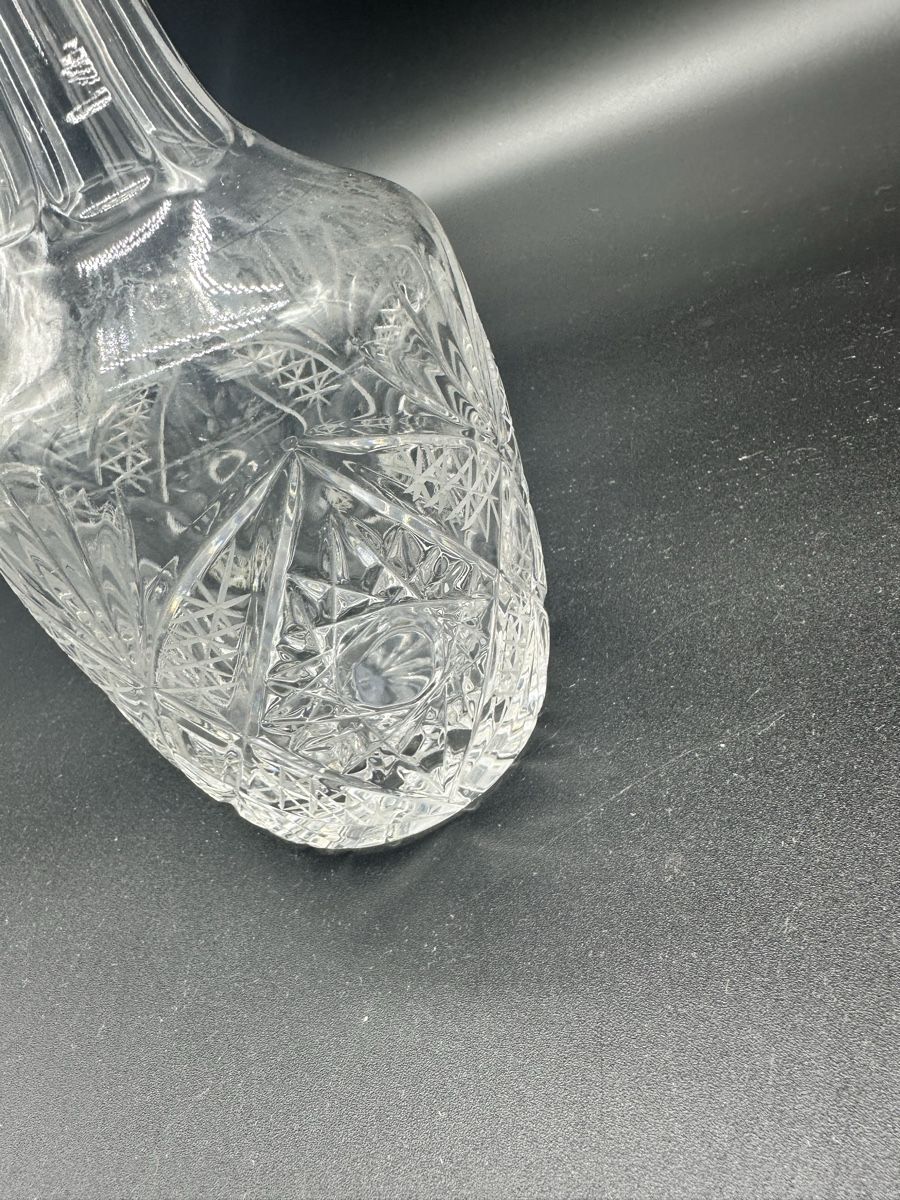 Caraffe: Vintage Crystal Decanter, Elegant Design – Usato da Villmergen venduto da JacRon 2