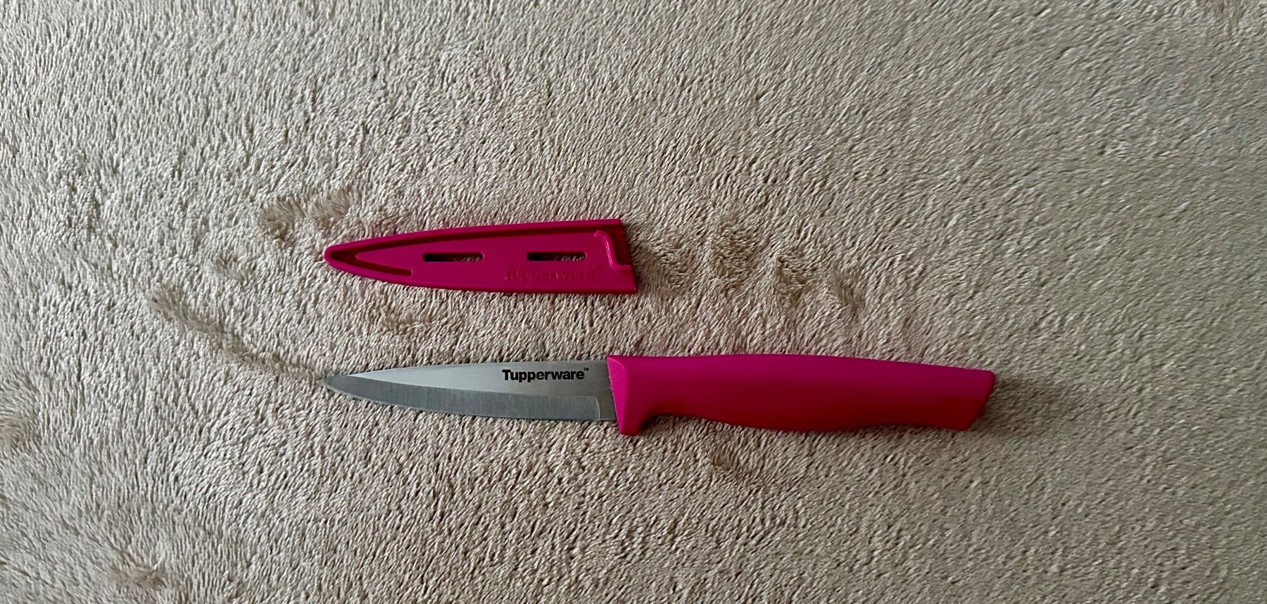 Tupperware Coltelli da cucina: Tupperware Küchenmesser/Gemüsemesser, pink – Nuovo (secondo la descrizione) da Wallbach venduto da paxnic 1