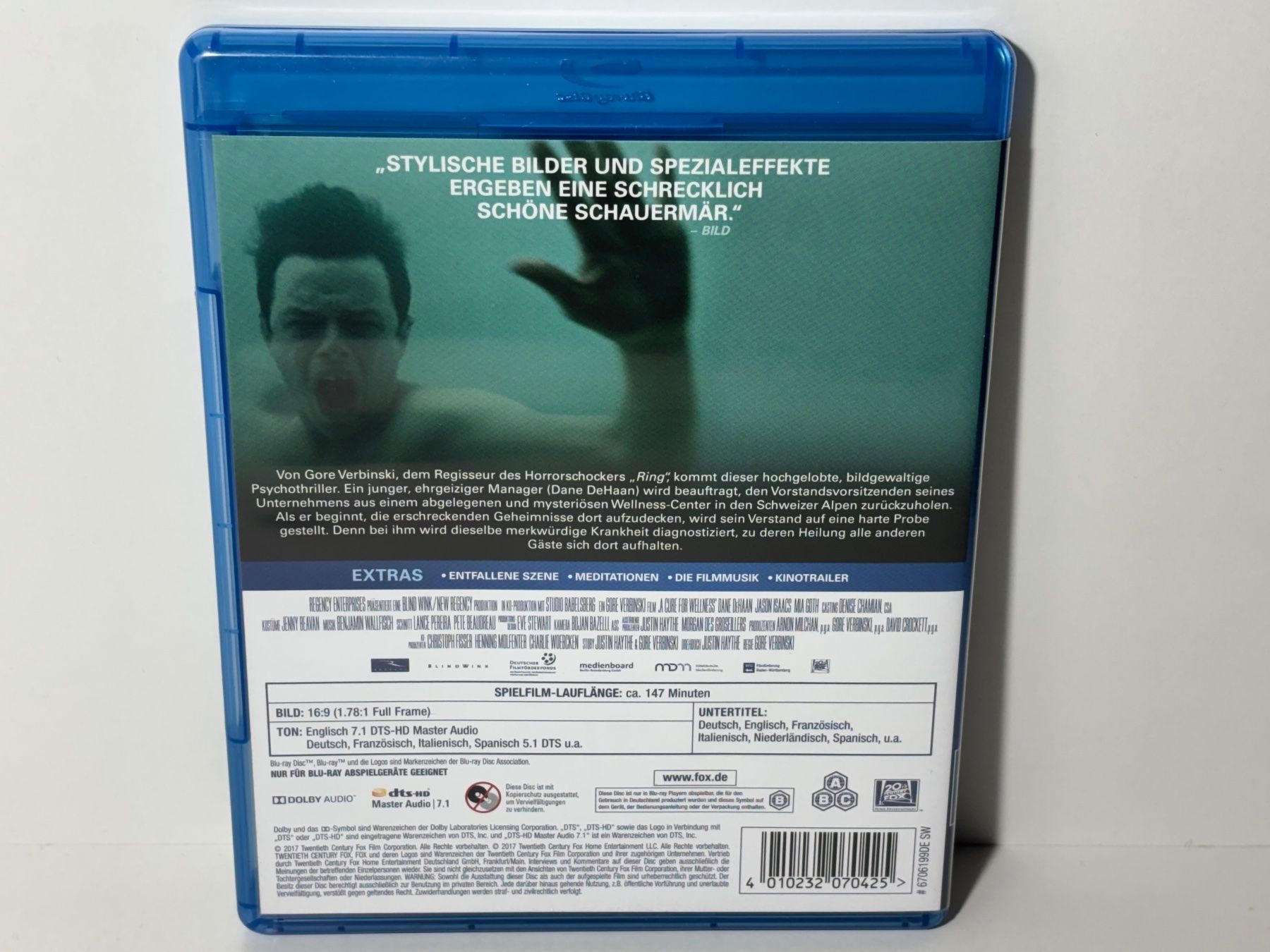 Tutti i DVDs: A Cure for Wellness Blu Ray – Usato da Wilderswil venduto da Sstriker 1