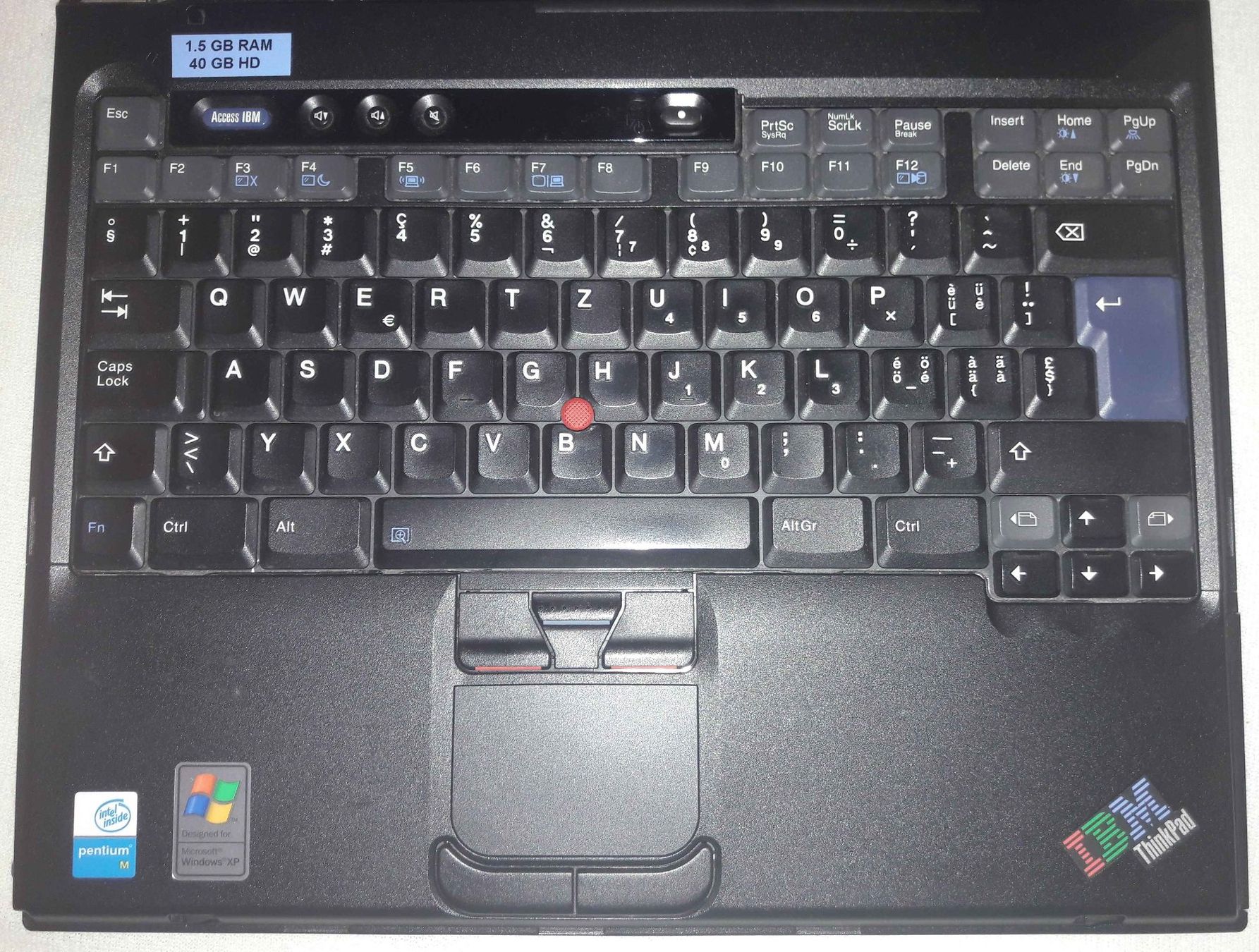 IBM Notebook: IBM T40, 1.5GB RAM, 40GB HD, Win XP Pro – Usato da Neftenbach venduto da Cbauma1 1