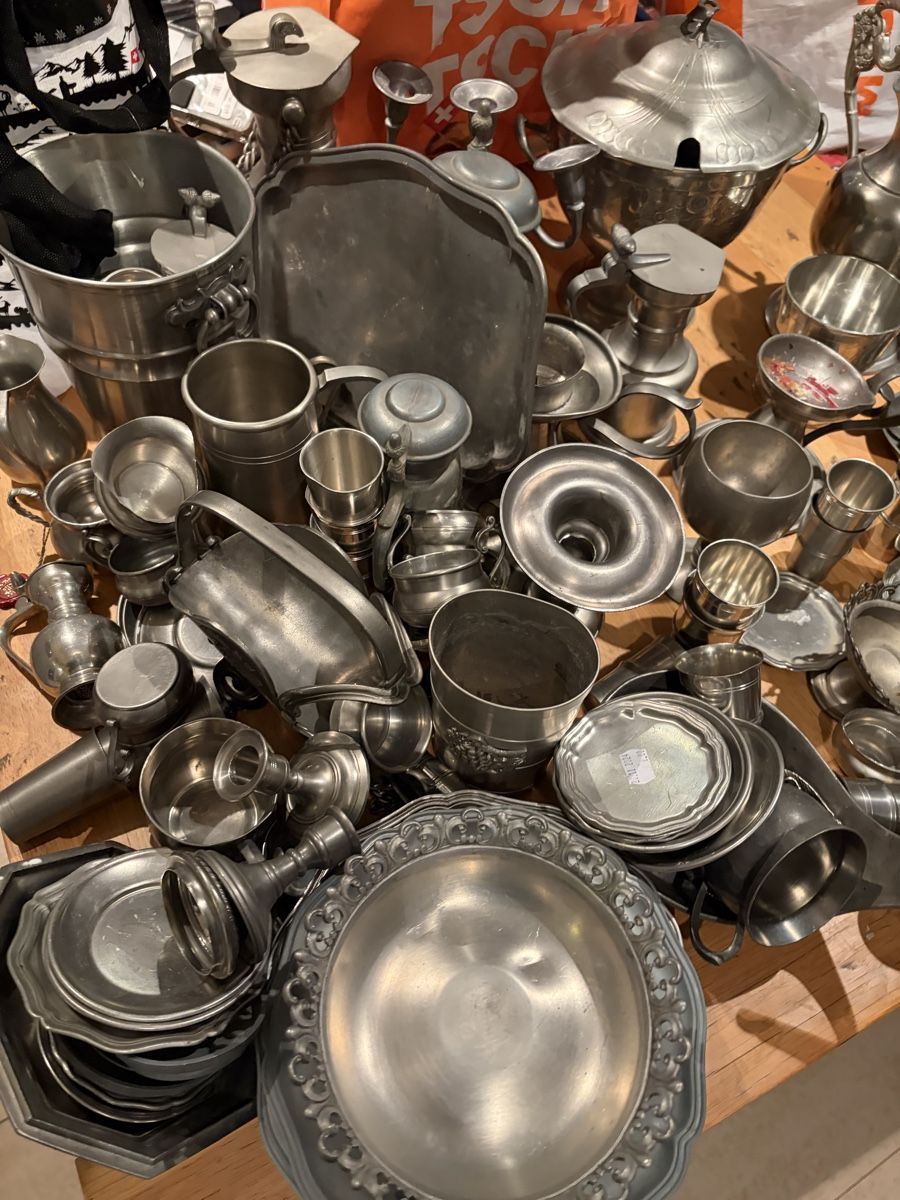 Caraffe: Lot divers Etain 26.5 kg  – Usato da Echallens venduto da JAR69 2