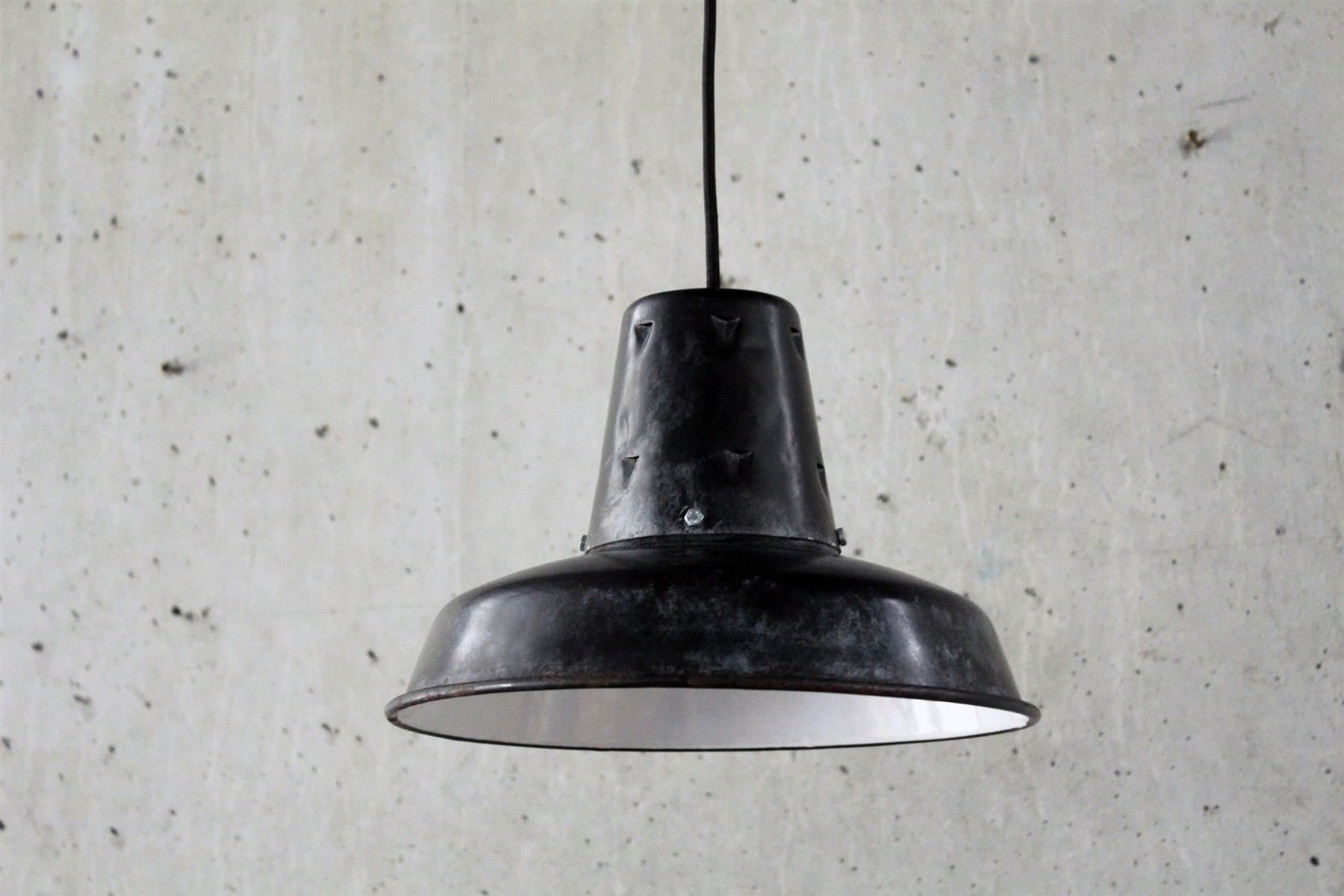 Lampadari & plafoniere: Industriedesign - Emaille - Pendelleuchte. Original von 1920 – Usato da Bern venduto da kultiges 8