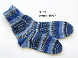 Socken handgestrickt   Gr.36/37   Nr.35