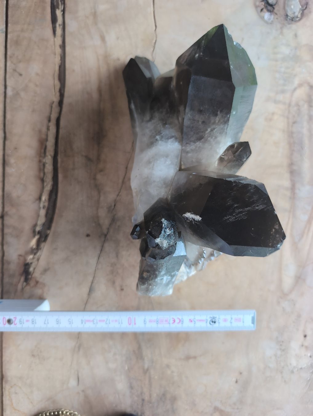 Minerali & Pietre curative: Large Smoky Quartz Crystal Cluster – Usato da Aarau venduto da basil.trueb 2