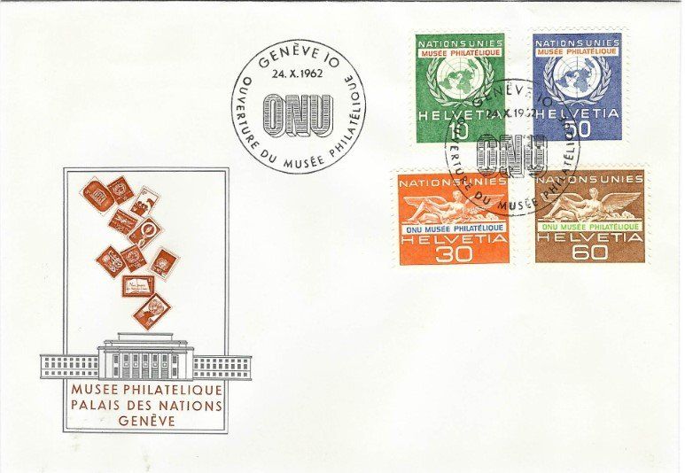 Tutti i francobolli: NU 1962 FDC unter Postpreis – Nuovo (secondo la descrizione) da Buttikon SZ venduto da Marcelr