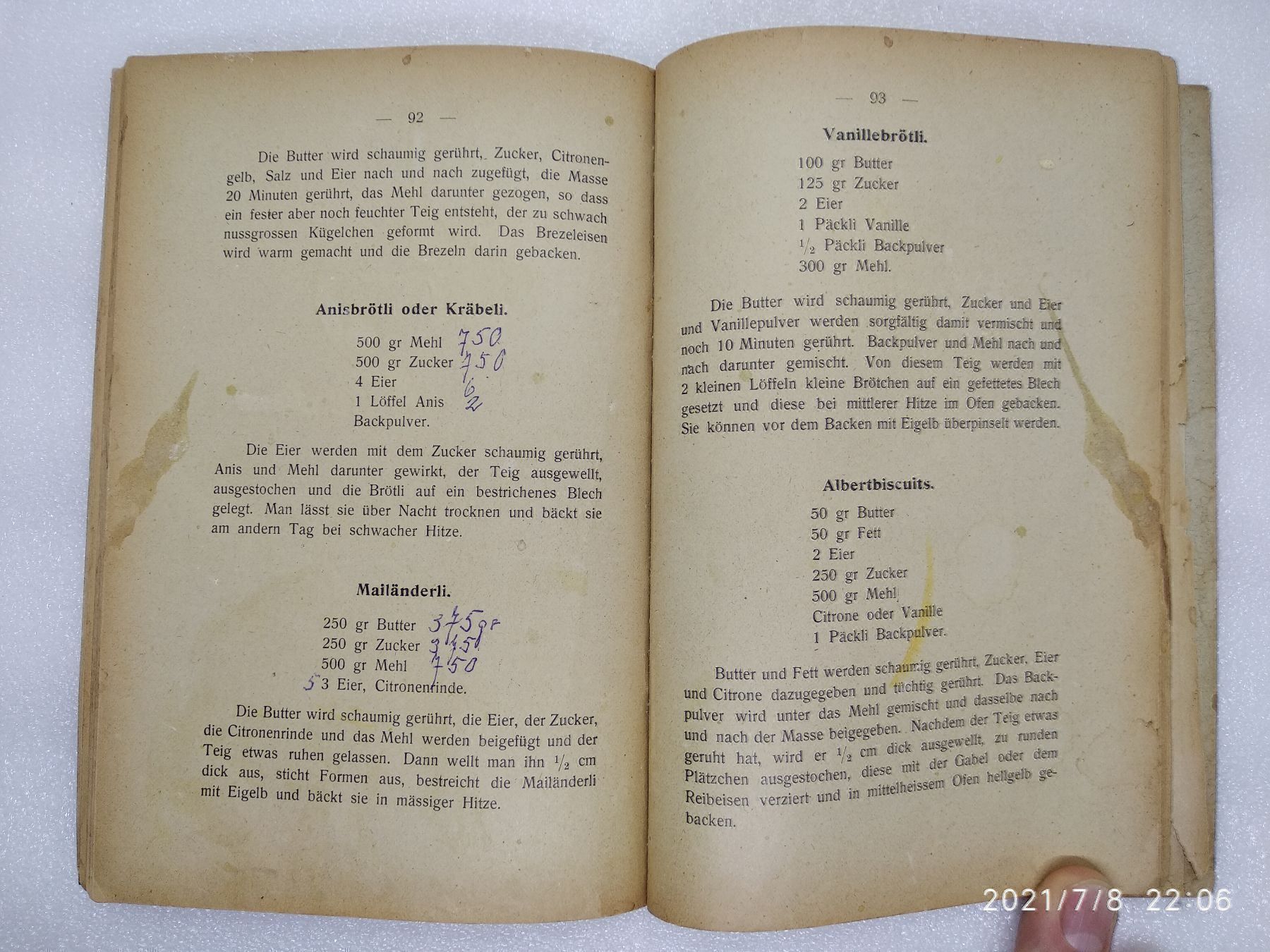 Bücher: KOCHBUCH 1921 – Gebraucht aus Goldach von Gaip 4