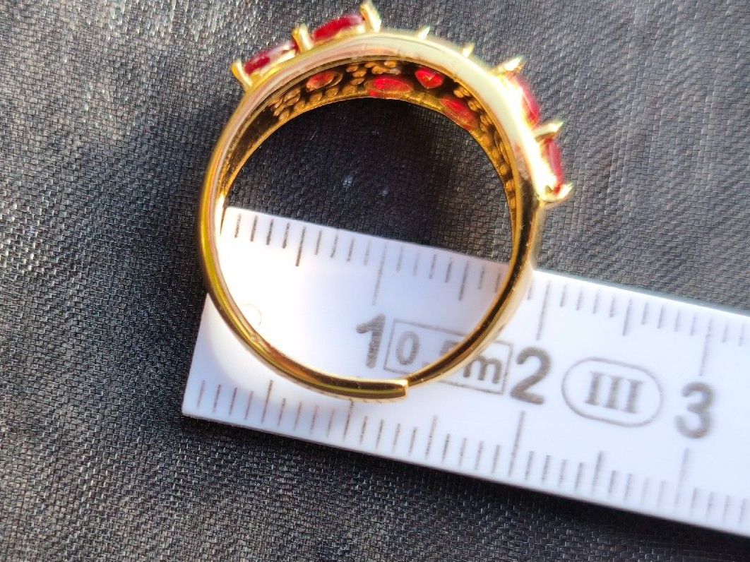 Anelli: Gold Ring mit echten Rubinen aus Massivem 925 Silber – Nuovo (secondo la descrizione) da St. Gallen venduto da GIULESGG 7